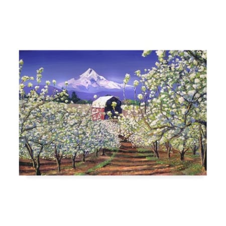 David Lloyd Glover 'Apple Blossom Time' Canvas Art,16x24